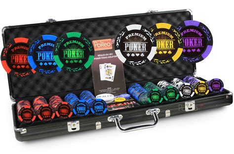 Composição malette poker 500 jetons